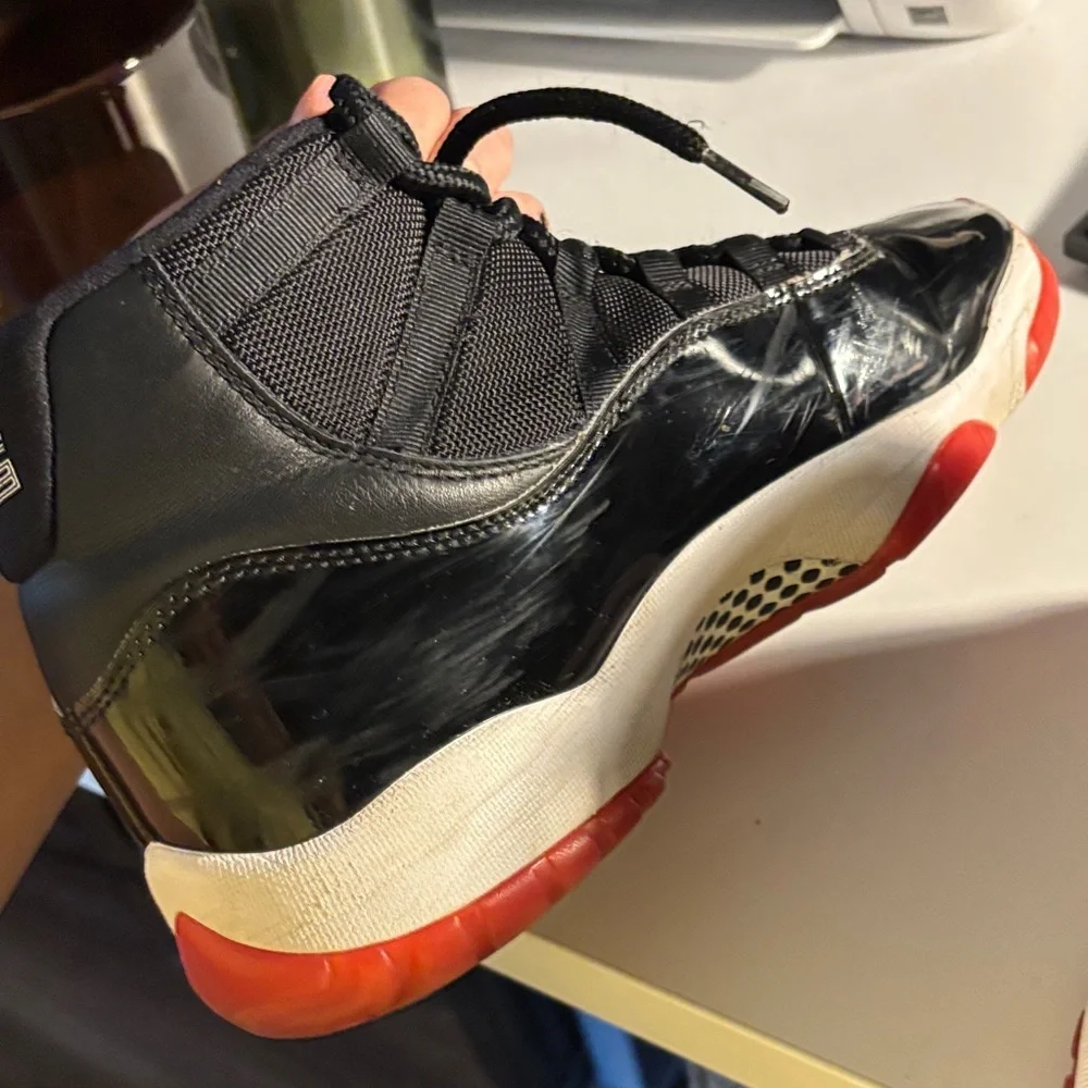 Jordan Black and Red Sneakers